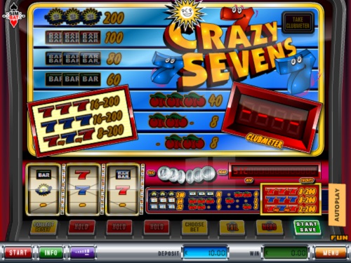 Crazy Sevens gokkast met telefoon